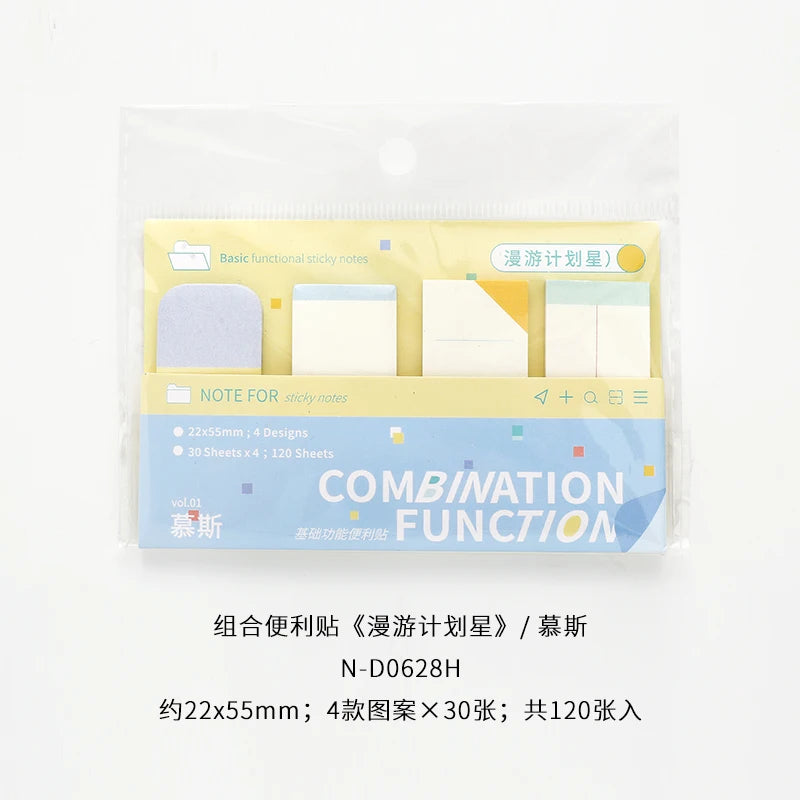 Kawaii Stickers 120/720 Sheets Bookmarks Memo Pad Cute Notepad Sticky Notes Pack School Office Supplies Aesthetic Stationery Qme B