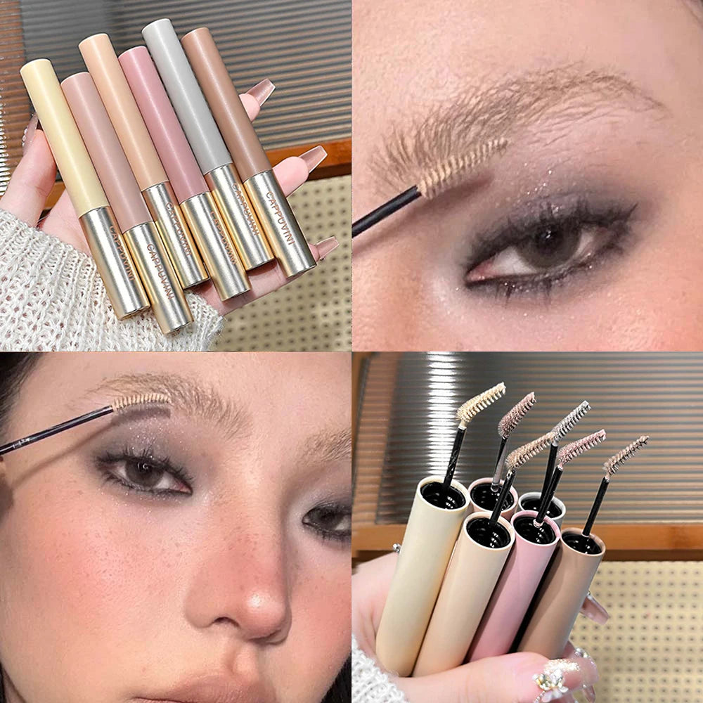 Mist Velvet Eyebrow Dye Cream Long Lasting Pink Brown Color Eyebrow Mascara Tint Sweatproof Wild Brow Enhancer Cream Cosmetics Qme