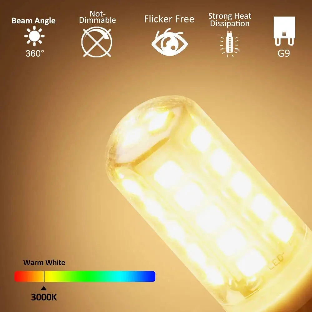 10 pcs G9 Led Corn Bulb Warm Cold Light 220V-240V G9 Lampada Led Bombillas Replacing Halogen Light Energy-Saving Qme