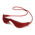3D Red Light LED Eye Massager Dark Circle Puffiness Relief Anti-aging Qme Brown USB Type-C