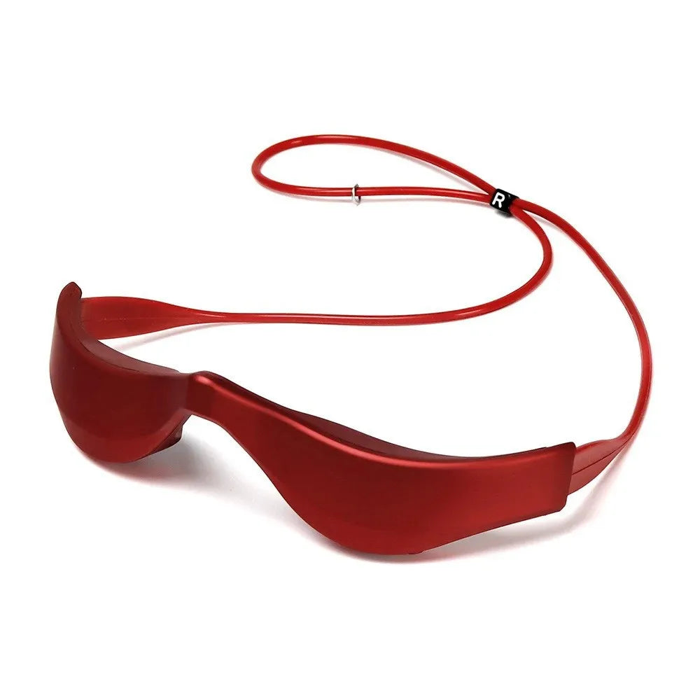 3D Red Light LED Eye Massager Dark Circle Puffiness Relief Anti-aging Qme Brown USB Type-C