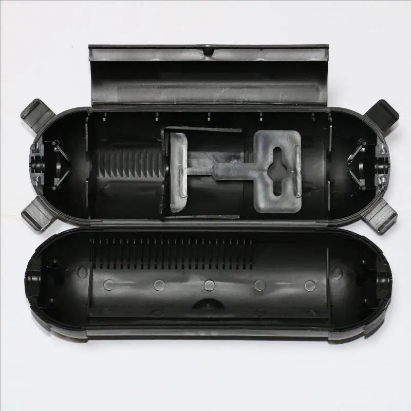 1Pcs Waterproof Outdoor Cable Junction Box Dustproof Weather Resistant For Yard Garden Electrical Wiring Projects Qme Black with buckle