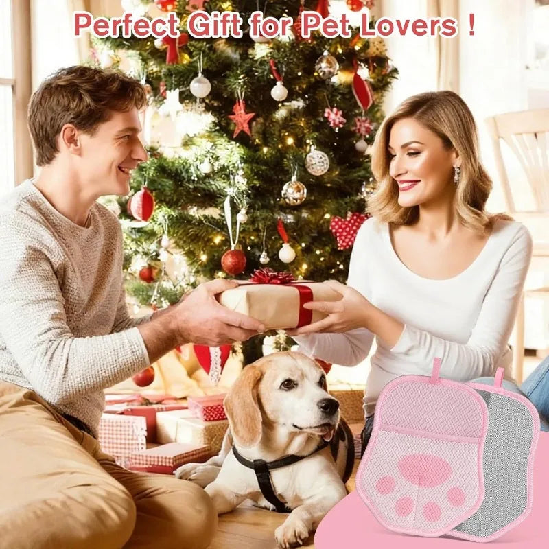 1. Pet Hair Removal Gloves for Dogs and Cats, Reusable Cute Cat Hair Removal Gloves for Clothing, Sofas, Carpets, and Car Seats Qme