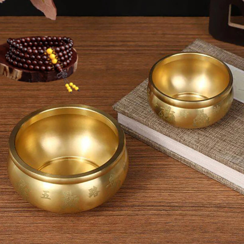 Treasure Bowls Desktop Small Ornament Home Decor Cornucopia Brass Qme