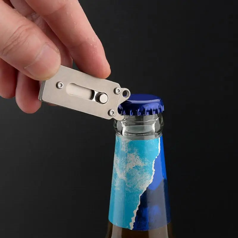 Bottle Opener Keychain Titanium Alloy Small Planer Kitchen Qme