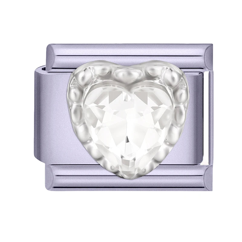 2026 Y2K Charm Beautiful Purple Sunset Zircon Italian Charm Links Fit 9mm Bracelet Stainless Steel DIY Jewelry Making Wholesale Qme Style 27