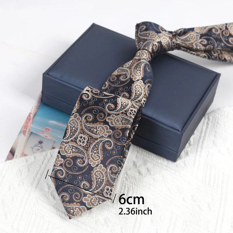 Luxury Tie Set Fashion Jacquard Paisley Necktie Bowtie Male Formal Cravat Cufflinks Gifts for Men Party Wedding Accessories Qme A