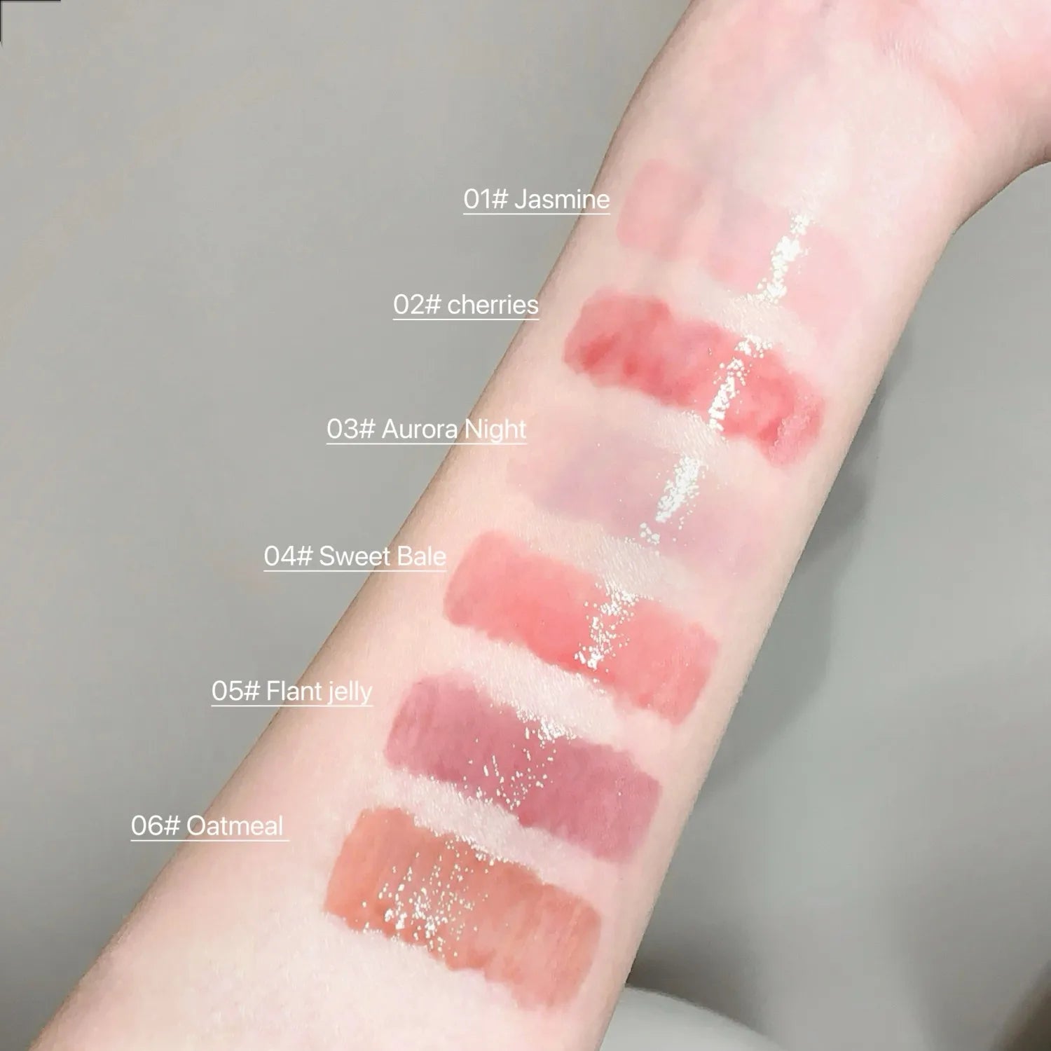 SHAQINUO Water-based Lip Gloss Moisturizing Tinted Balm Lasting Qme