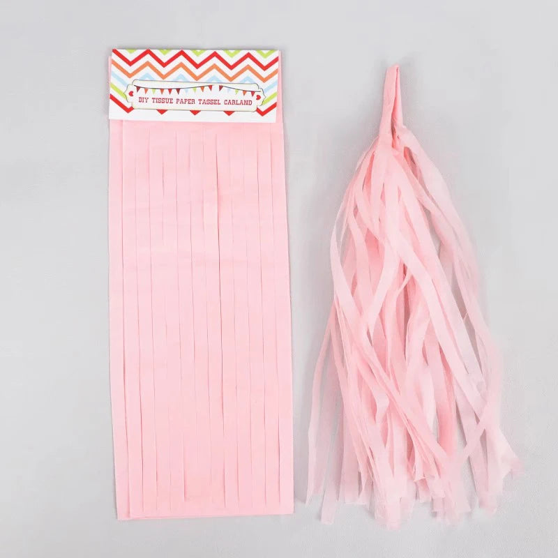 Valentine's Day Gradient 2-Meter Color Tassel Party Decoration Qme Q Pink