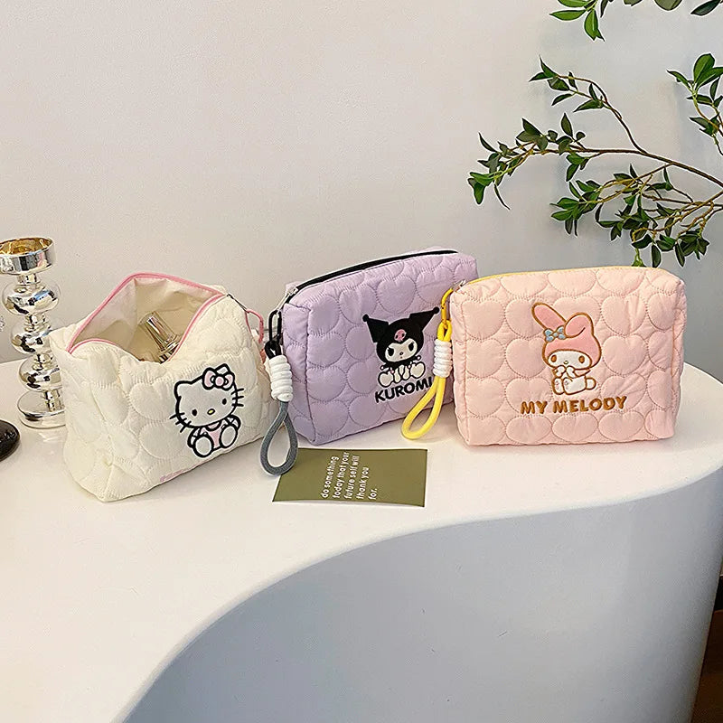 Large Capacity Sanrio Cosmetic Bag Handheld Toiletry Storage Pouch Qme