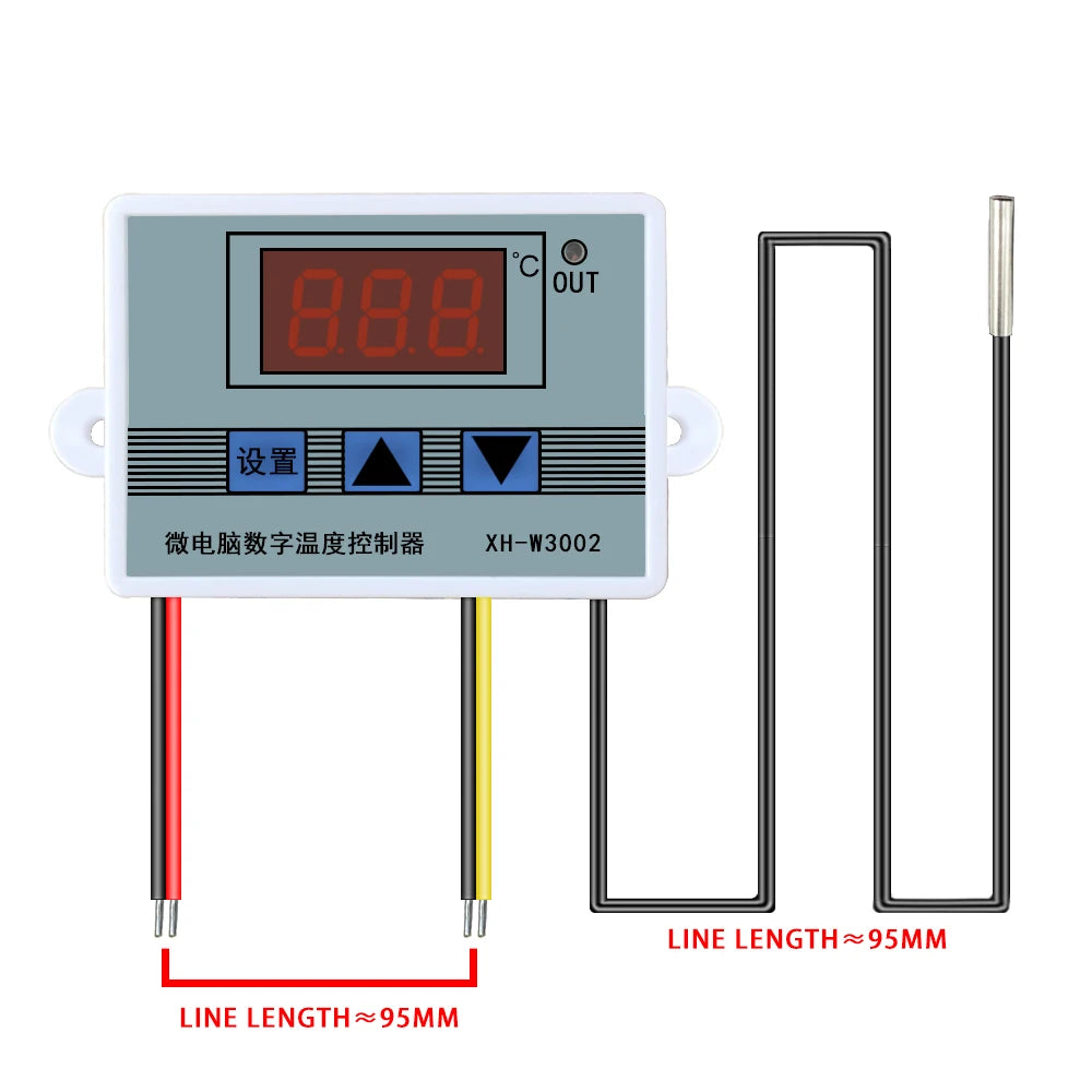 W3001 W3002 Digital Temperature Controller Thermostat Switch Qme