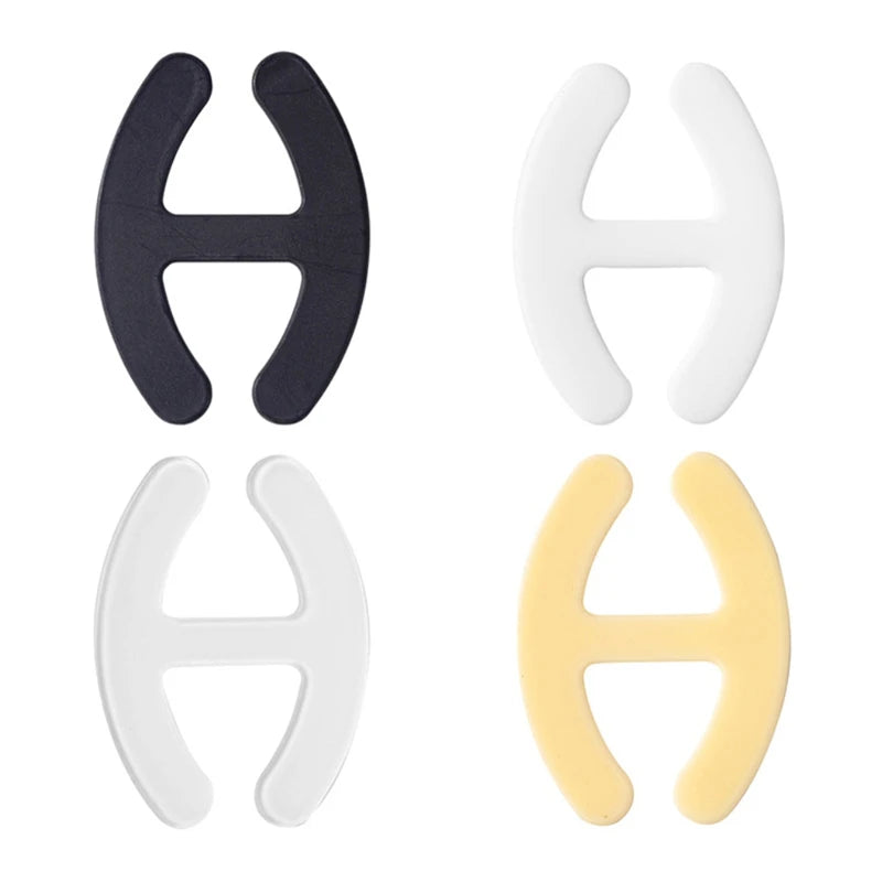 4 Pieces Simple Bra Strap Back Clips Cross Convertors Conceal Straps and Cleavage Control Bra Clips Non-slip Underwear Clips Qme D