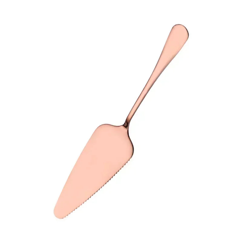 Kitchen Tools Stainless Steel Cake Shovel Knife Pie Pizza Cheese Qme Rose gold