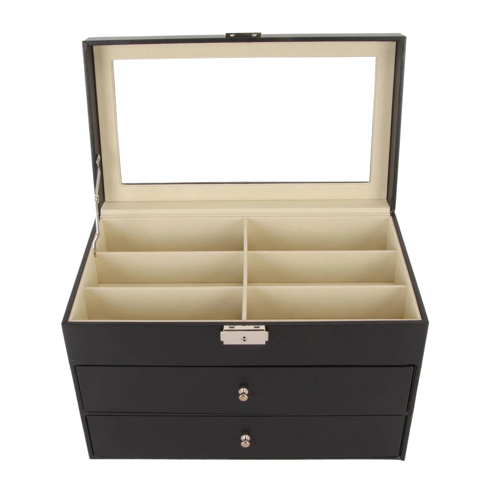 Eyeglasses Storage Box Sunglasses Organizer Multiple 18 Slot 3 Layer Eyeglasses Storage Box Display Case Eyewear Holder Drawer Qme