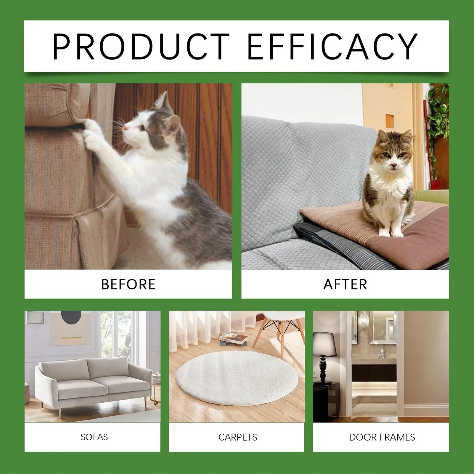 Cat Away Outdoor Cat Scratching Prevention Tablets Kitten Digging Prevention Tablets for Outdoor Patio Garden Lawn Backyard Qme