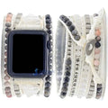 Bohemia Strap for Apple Watch Ultra Band 49mm 44mm 45mm 41mm 42mm 38 Handmade Natural Beads Bracelet Iwatch Series 8 7 6 Se 5 3 Qme Style 8 38-40-41mm-L