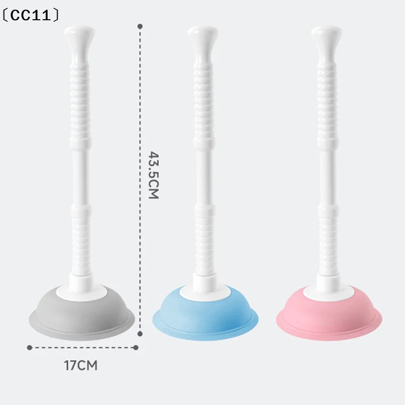 Plastic Toilet Plunger Anti-clogging Drain Cleaner Pipe Dredging Qme