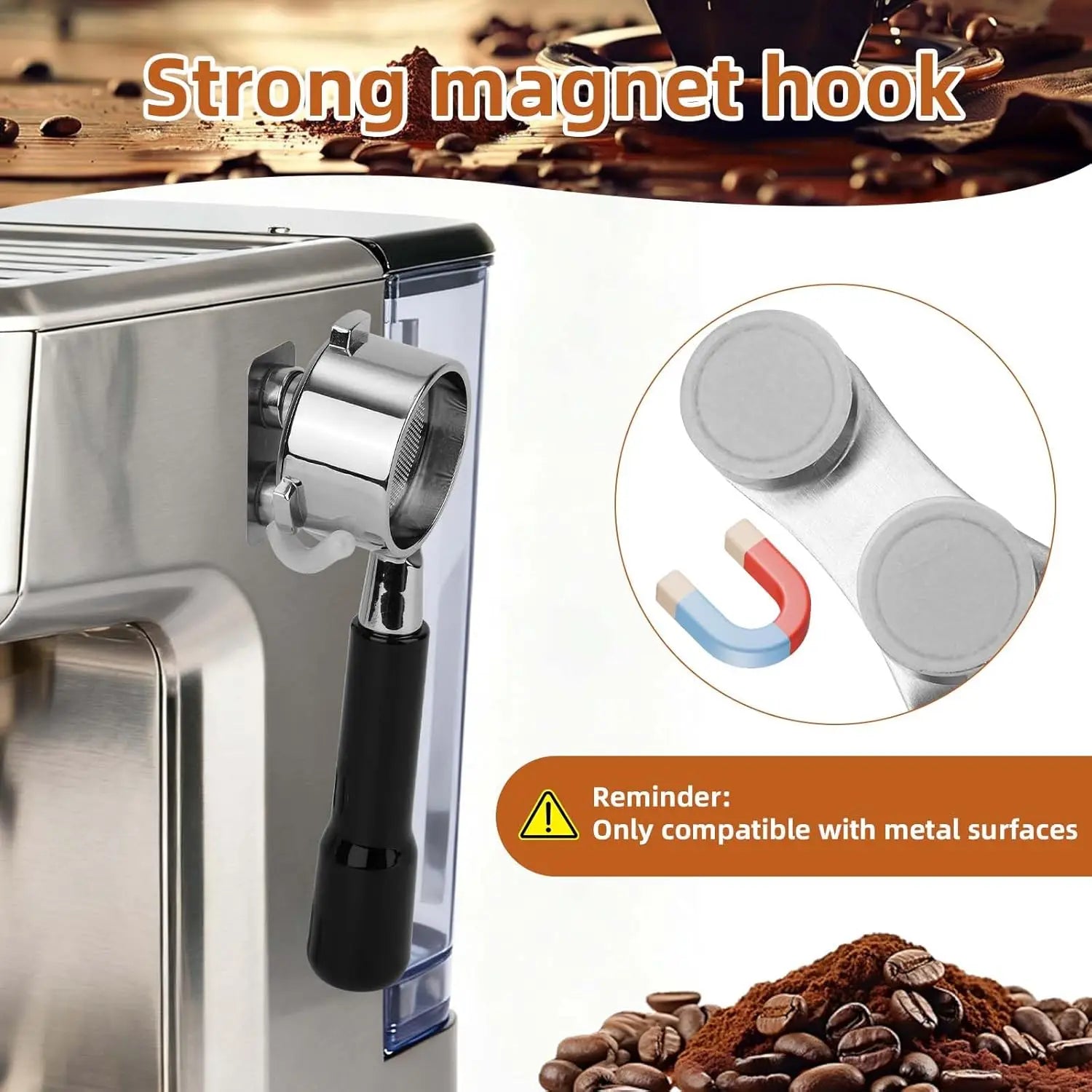 Magnetic Coffee Portafilter Tamper Holder Espresso Accessories Qme