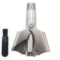 Nose Hair Trimmer Manual for Both Men And Women, Featuring a High-Quality Stainless Steel Design with a Small Round Head Qme 1pc