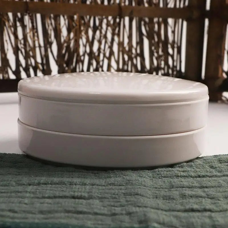 Paint Tray Imitation Porcelain Round Palette Lid Acrylic Watercolor Qme