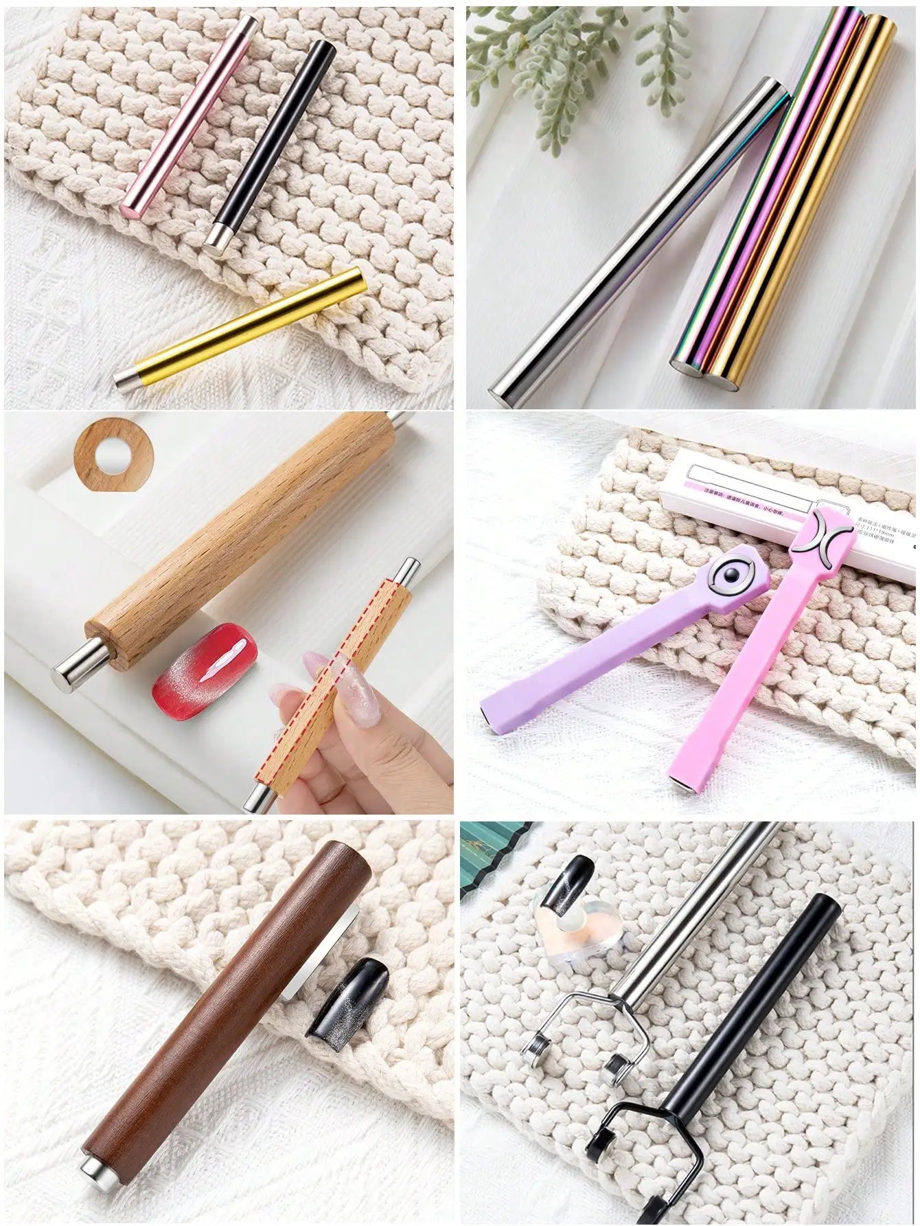 Five One Nail Art Magnet Cat Eye Oil Glue Multifunctional Cross Qme