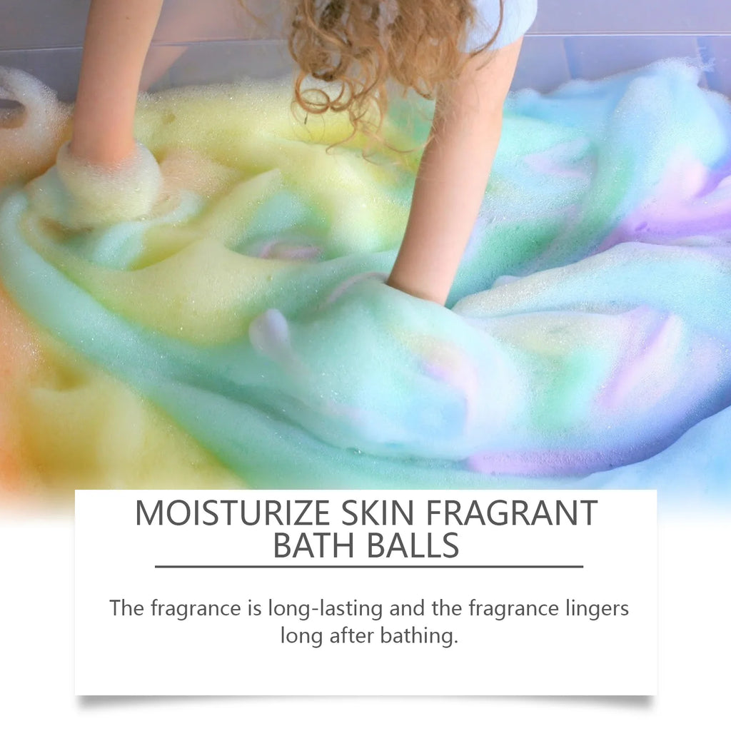 Bath Bombs For Children Adult Bathtub Bath Ball Persistent Fragrance Relieve Fatigue Stress Anxiety Relaxing Body Bath Bomb Set Qme