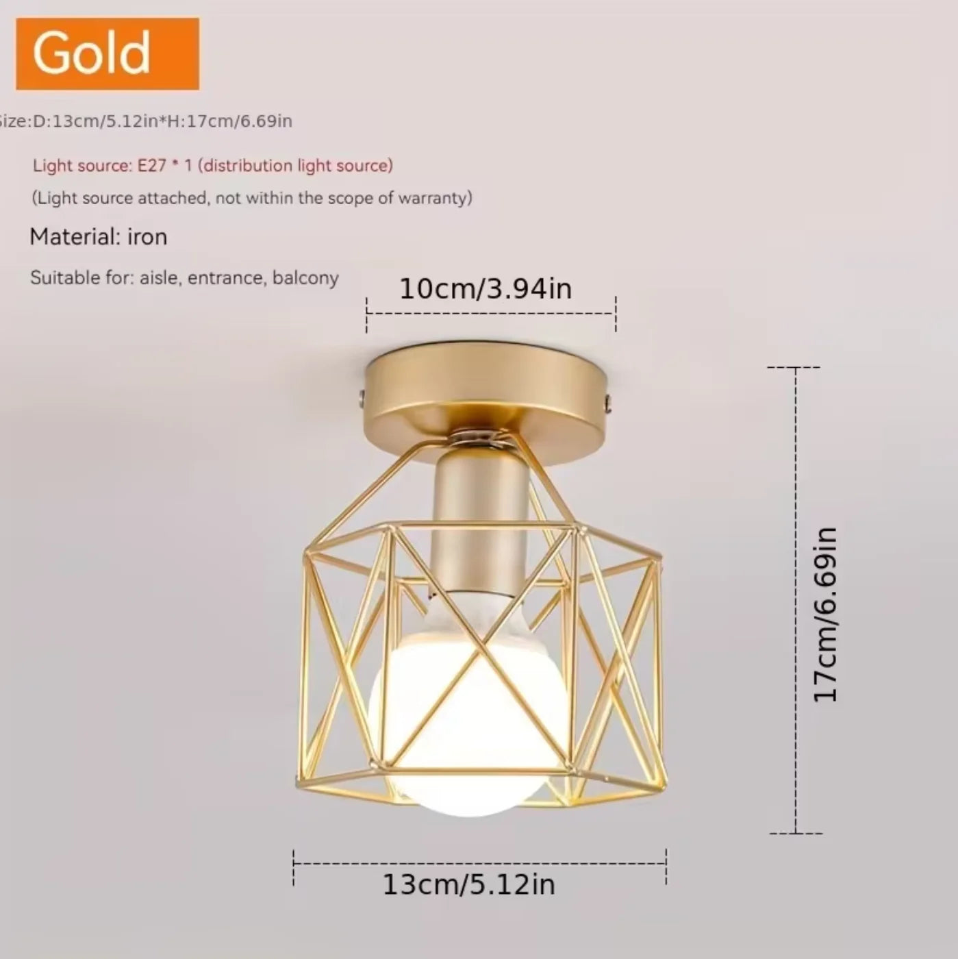Led Ceiling Light Round Chandelier 110V 220V Mini Ceiling Lamp Indoor Lighting For Kitchen Bedroom Living Room Bathroom Qme Gold