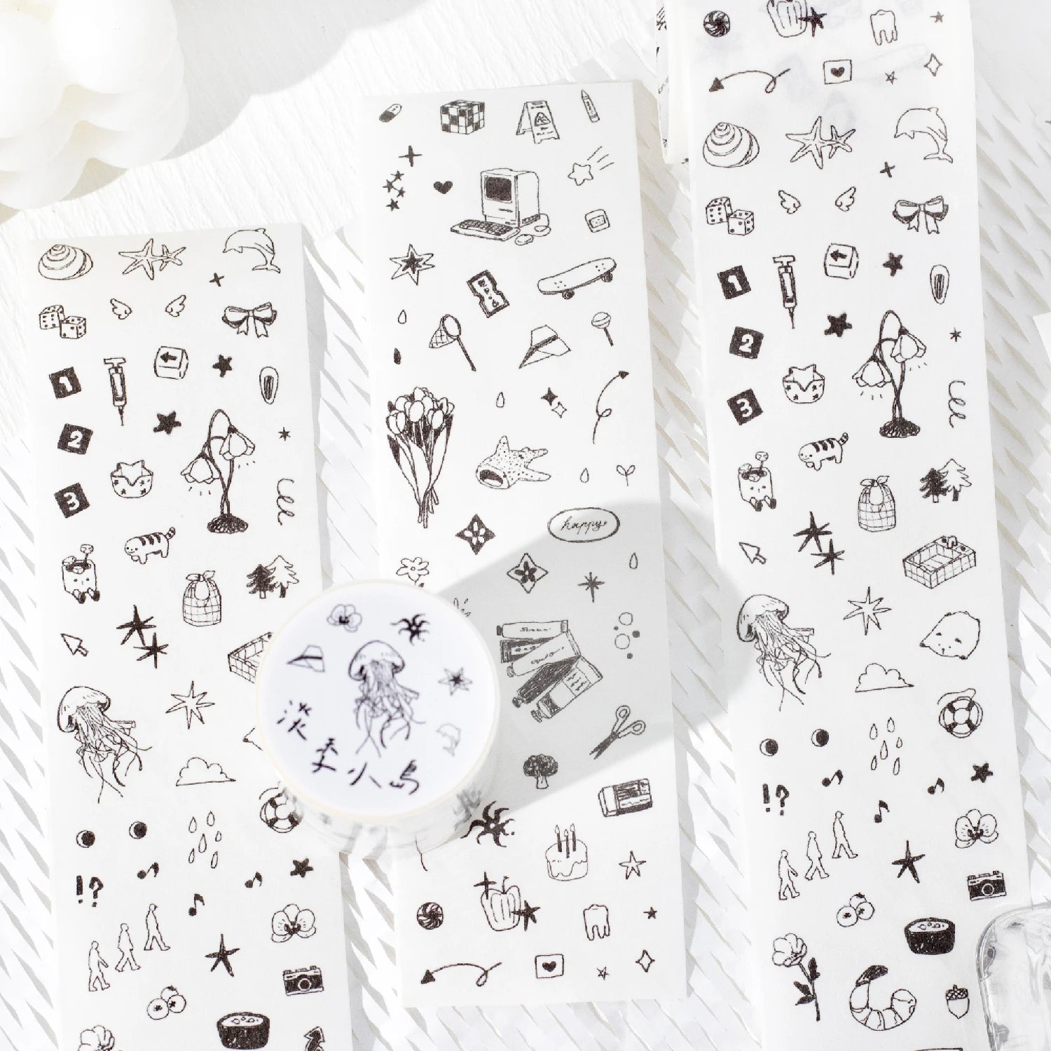 50mm*2m/Roll Cute Cartoon Kitchen Making Tapes School supplies DIY Scrapbook Stickers Diary Decor Planner Korean Stationery Tape Qme
