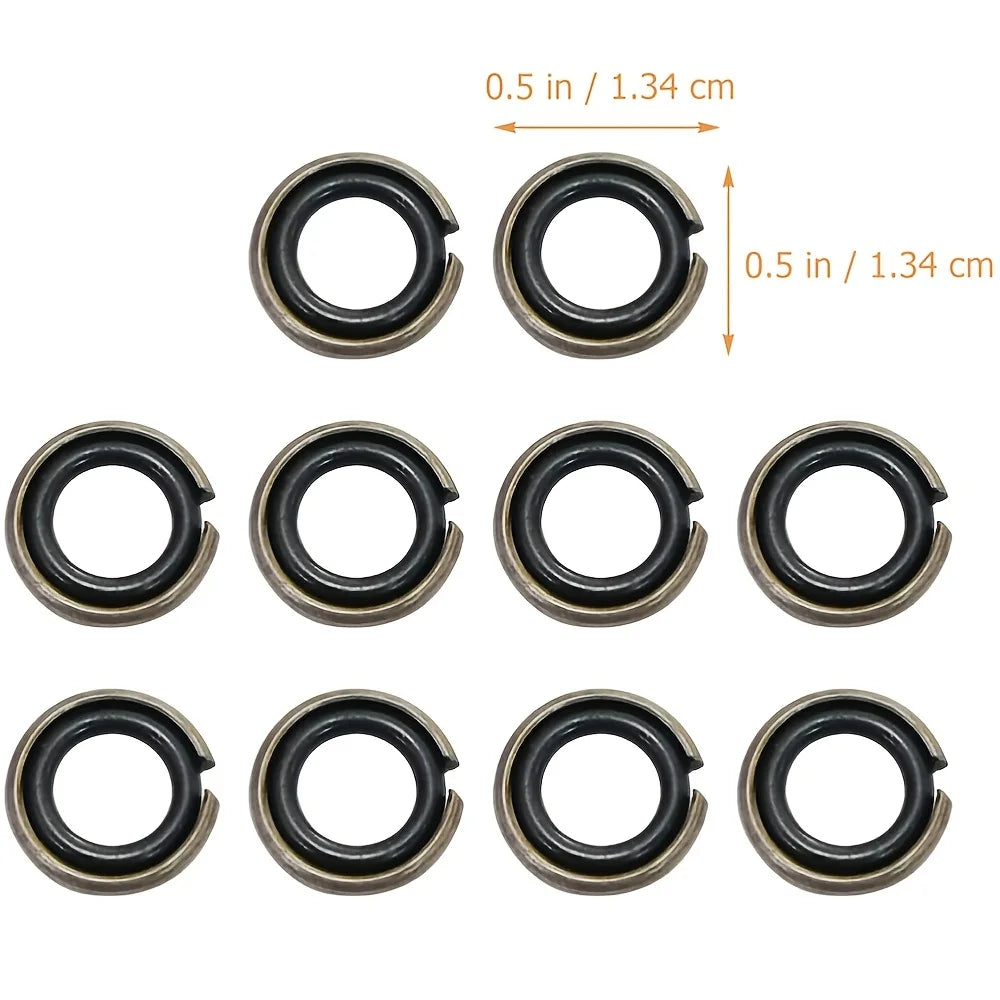 1/2" Retaining Ring Clip with O-Ring for Impact Wrench Socket Retainer Rings Socket Retaining Drive Friction Rings Part Qme