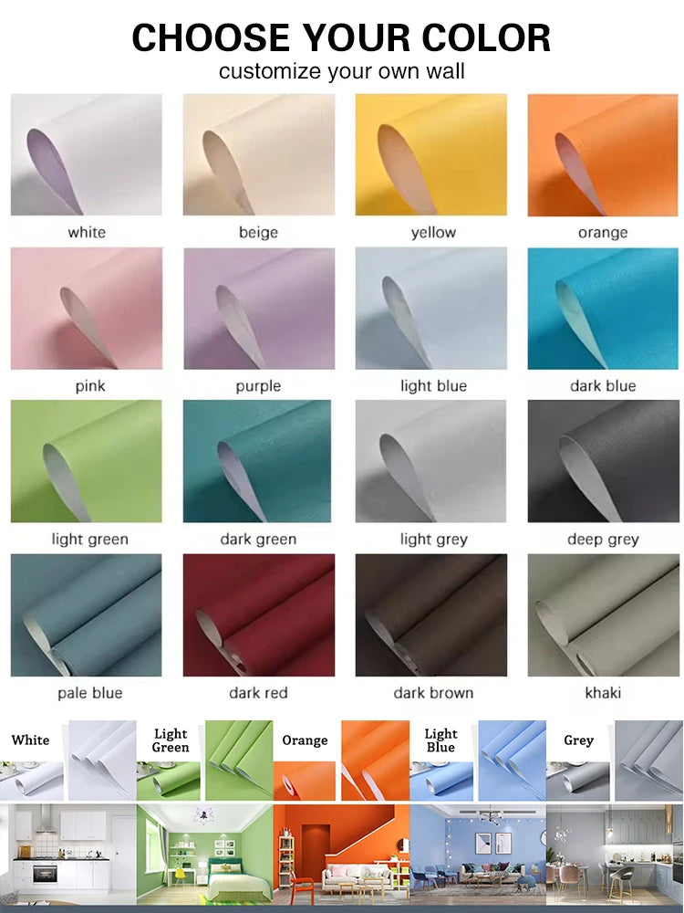 Sky Blue Peel Stick Wallpaper Self Adhesive Contact Paper Vinyl Wall Qme