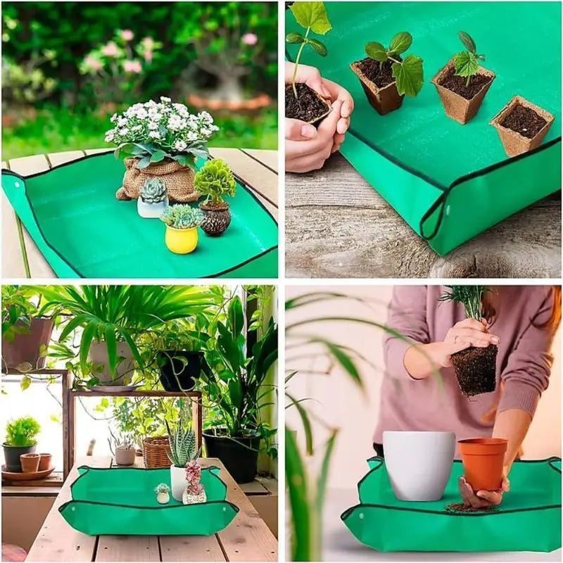 Plant Regeneration Mat Waterproof Transplant Portable Square Foldable Qme