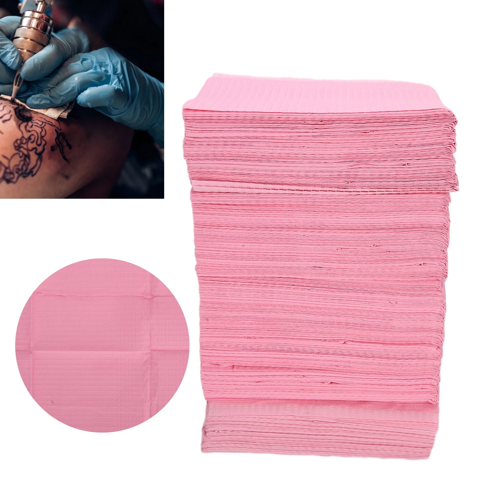 125pcs / bag Tattoo Piercing Table Mat Waterproof Disposable Tattoo Table Mat Bib Accessory Dental Bib Tattoo Piercing Table Mat Qme