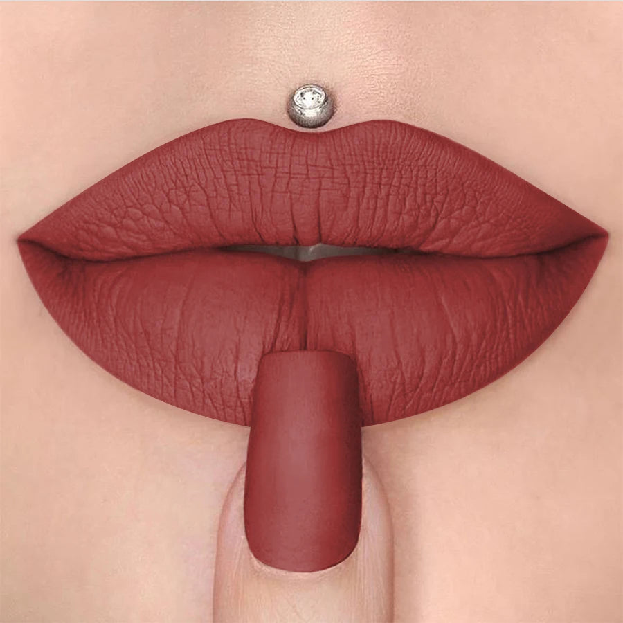 15 Colors Nude Velet Matte Lipstick Pen Waterproof Long Lasting Red Qme 11