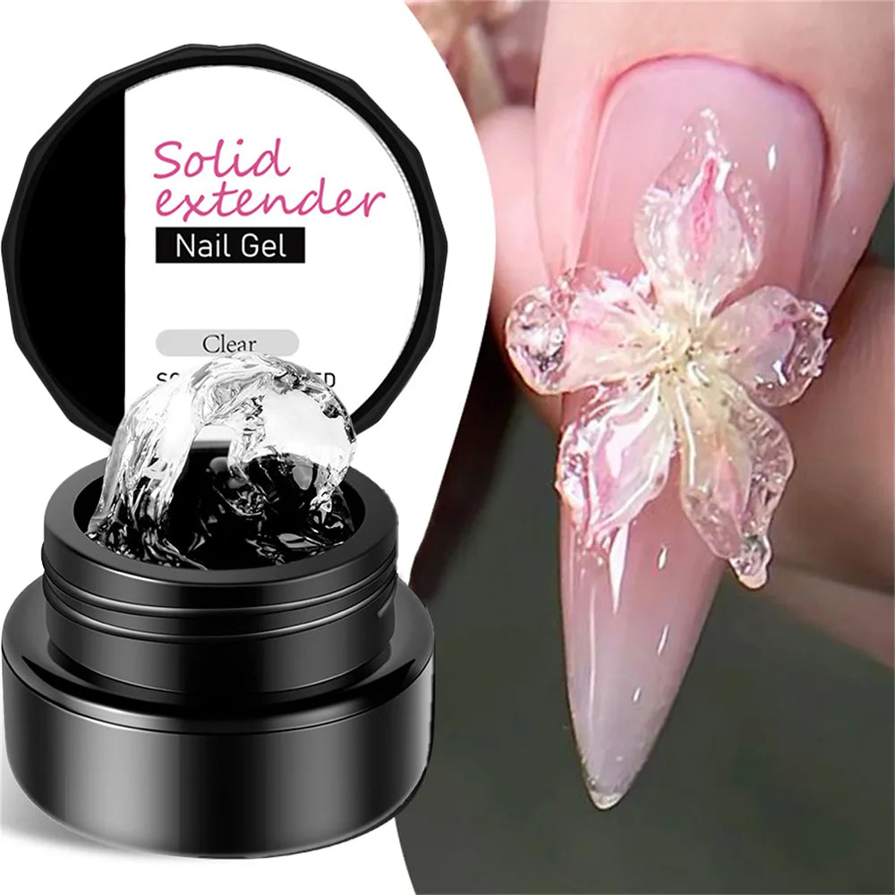 Non Stick Hand Solid Extension Nail Gel 3D Sculpting Soak Off UV LED Qme