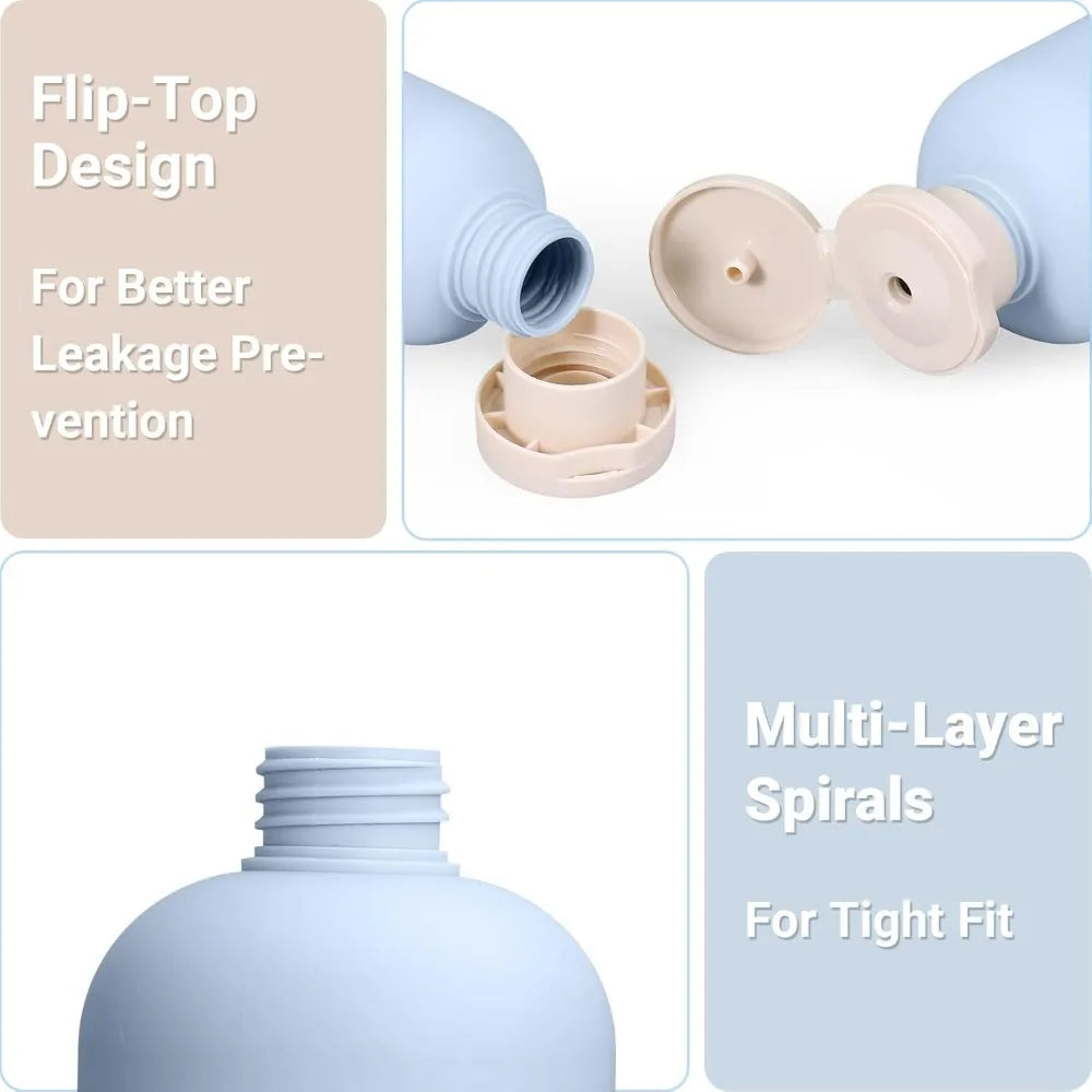1 Soft Leakproof Travel Bottles Portable Squeeze Tubes Shampoo Lotion Qme