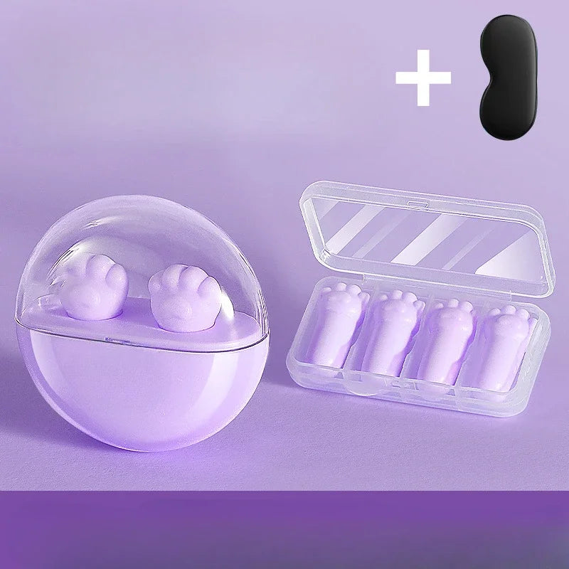 Powerful 99% noise reduction animal shaped sleep earplugs, fast rebound vacuum material noise reduction earplugs Qme