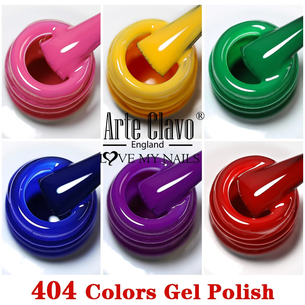 Arte Clavo15ml Gel Nail Polish Burgundy Red Brown Chocolate Art Soak Qme