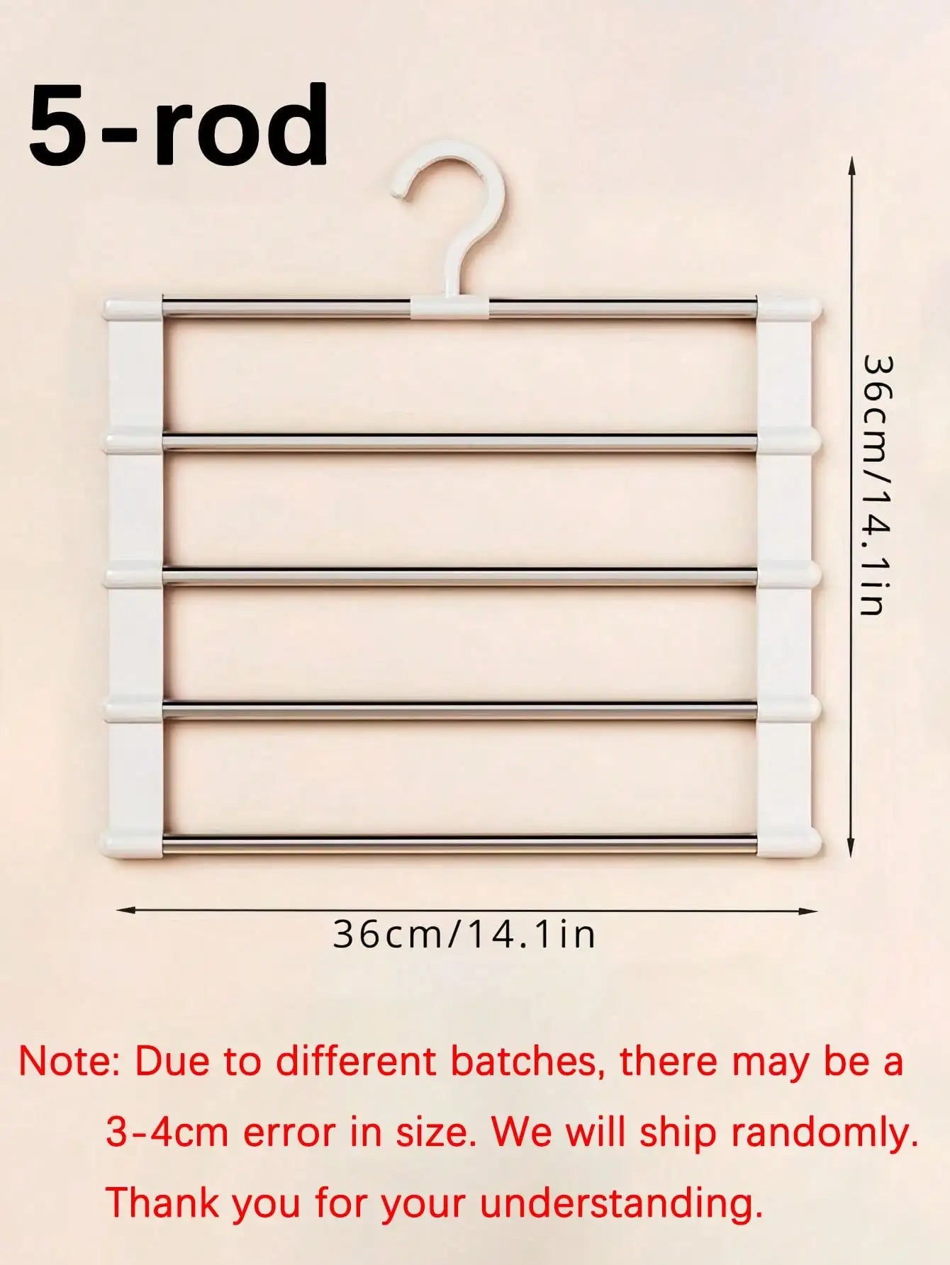 Multi-layer Pants Hanger Clothing Forms Space-saving Non-slip Qme Five strokes
