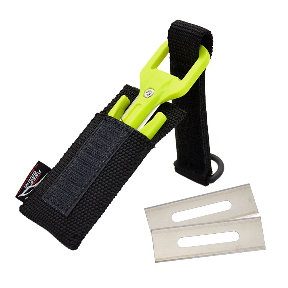 Nylon Scuba Diving Cutting Emergency Set Spearfishing Secant Equipment Portable Wear-resistant Sharp Outdoor Accessories Qme Yellow