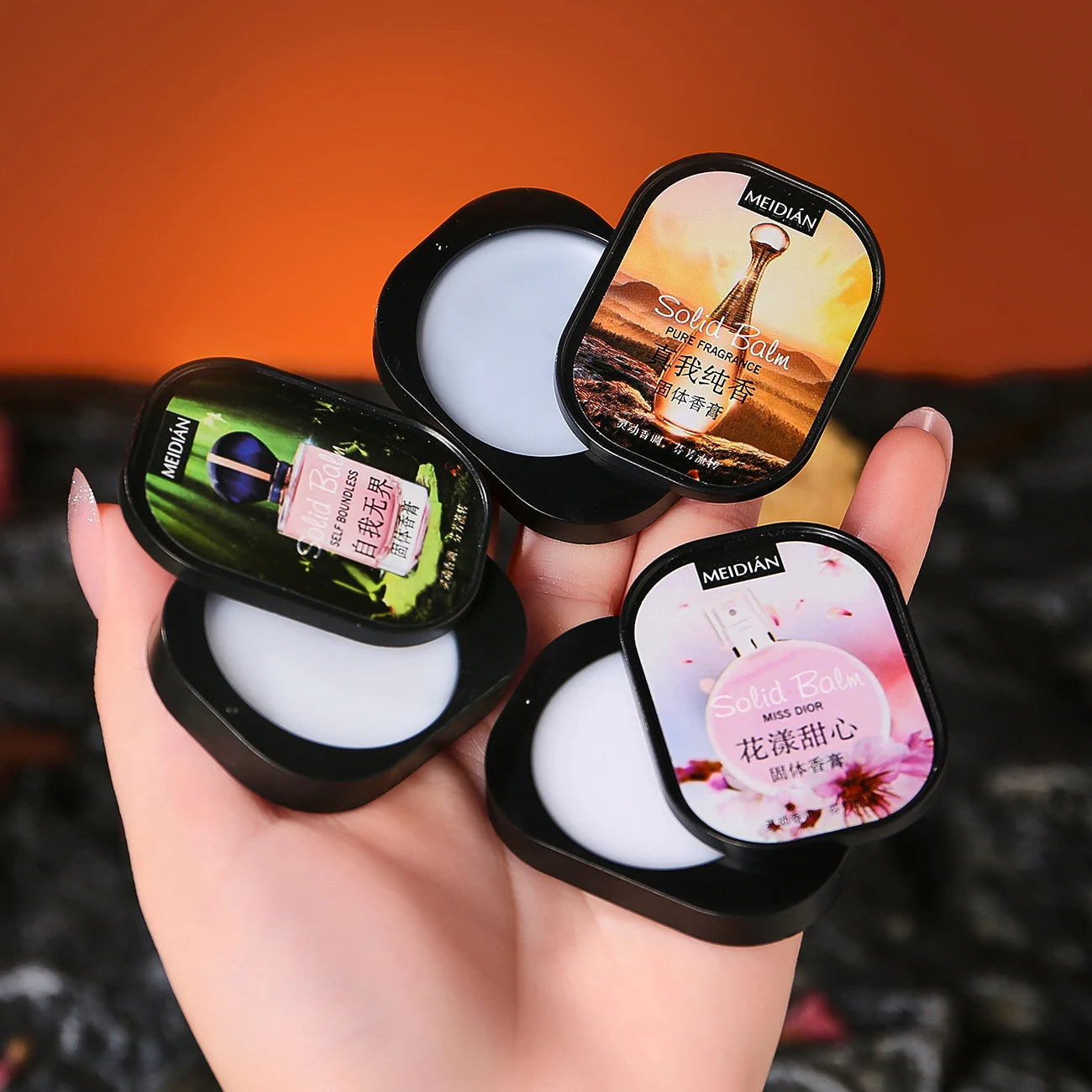 Solid Fragrance Cream Long-lasting Natural Available Multiple Qme