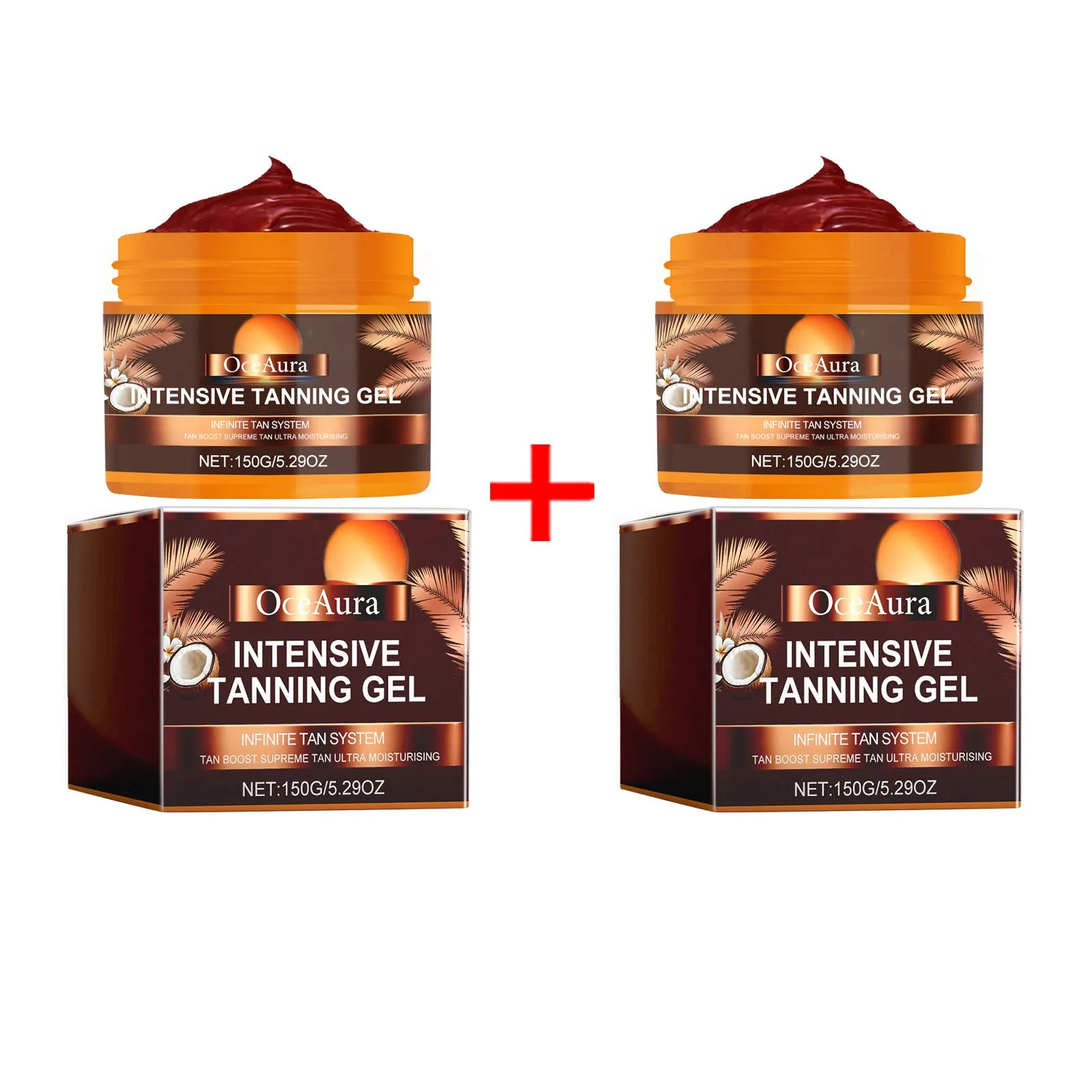 Carroten Tanning Gel Accelerate dark skin Enhance melanin Tan accelerator Cream Long lasting hydrating Sunless Tanning Products Qme 300g Boxed