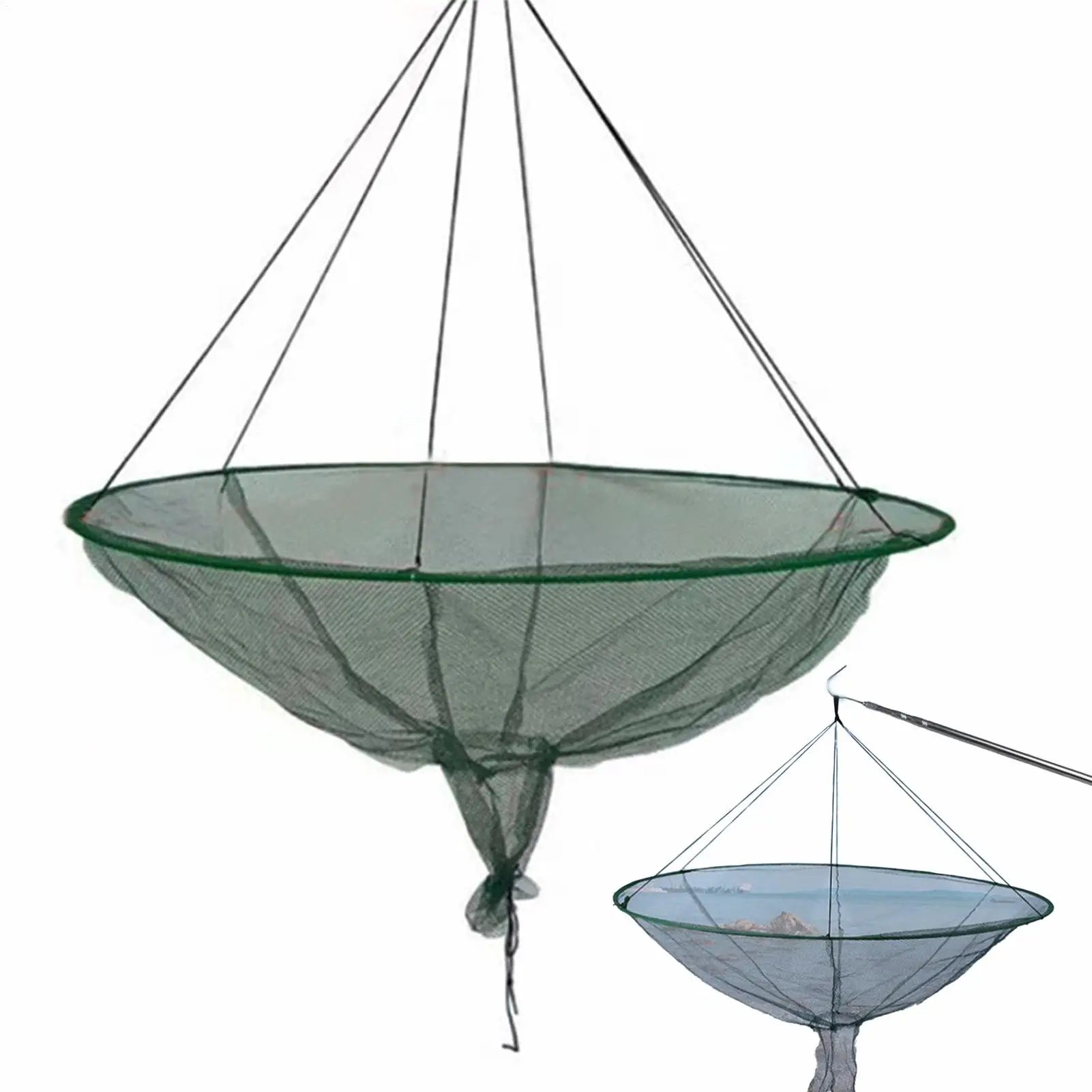 Hoop Net Fishing Round Crab Hoop Net Fishing Bridge Net Drastring Cast Nets For Fishing Collapsibles Catfish Net For Outdoor Qme