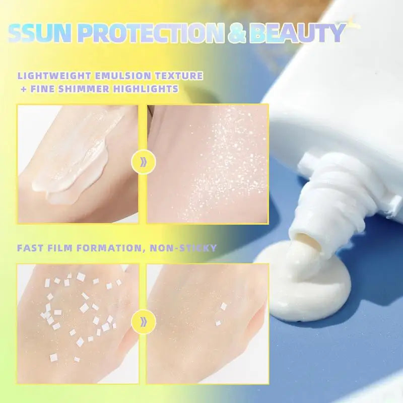 daily SPF30 Facial Body Isolation Sunscreen UV Protective Sun Cream Moisturizing Skin Body Sunscreens Anti Sun Face Protection Qme