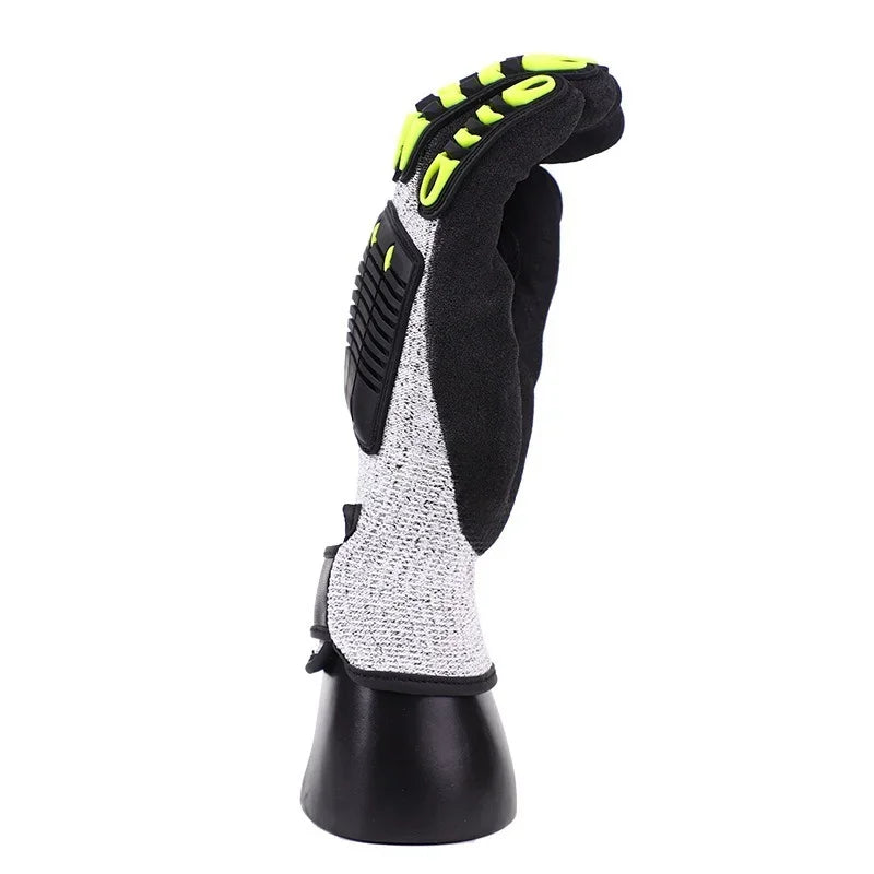 Mechanical cutting gloves, anti vibration, anti smashing, anti-collision gloves, outdoor bicycle rescue safety gloves Qme