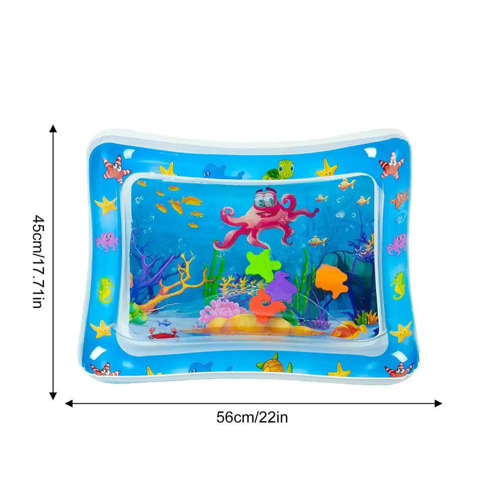 Water Sensory Play Mat Thickened Water Sensory Pad Water Sensor Mat Water Sensory Playmat With Fish Sea Ocean Theme Sensory Toy Qme WHITE China Mainland