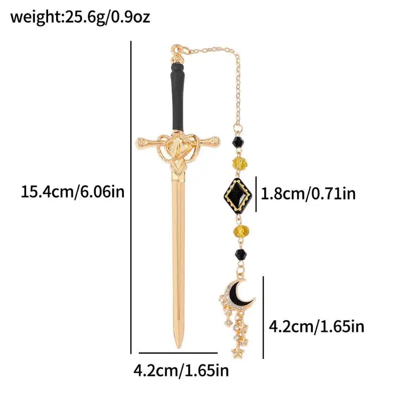 Fourth Wing Dragon Sword Bookmark Stylish Fantasy Gothic Design Page Qme A8
