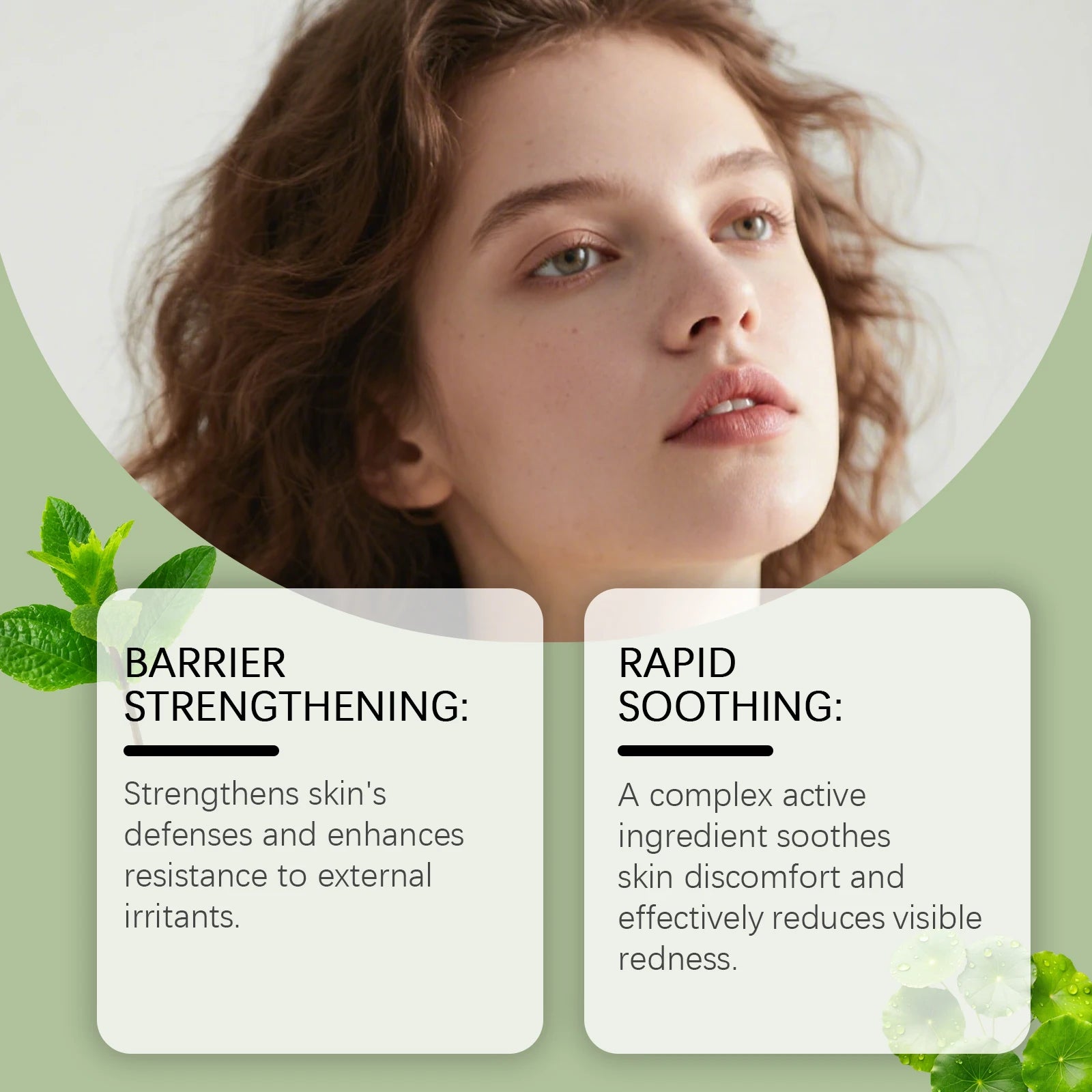 Centella Serum for Acne-Prone Skin Pore Shrinking Hydrating Smoothing Brightening Nourishing Redness Relief Serum Facial Care Qme