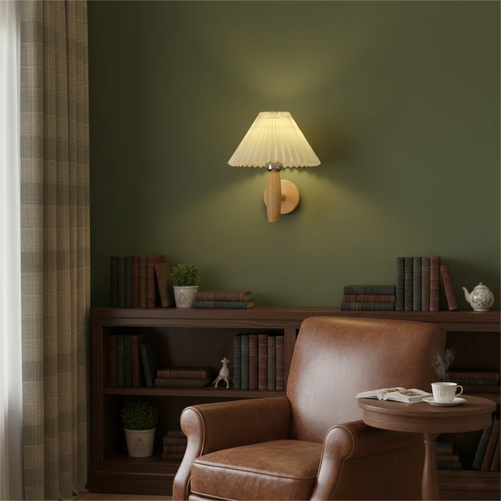 Wall Light Paper Umbrella Creative LED Wall Lamp Bedside Sconces Fixtures for Home Decorations Japan Style Bedroom Livingroom Qme