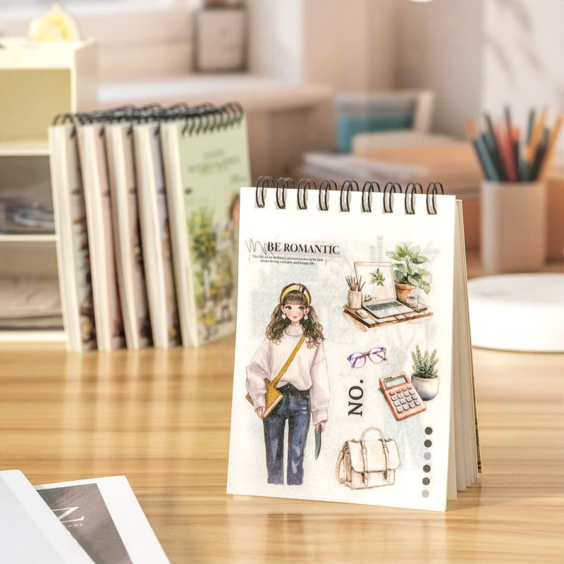 20 Sheets Career Sticker Book for Journal Scrapbooking DIY Planner Phone Case Decoration Kids Adults Craft Art Supplies Qme