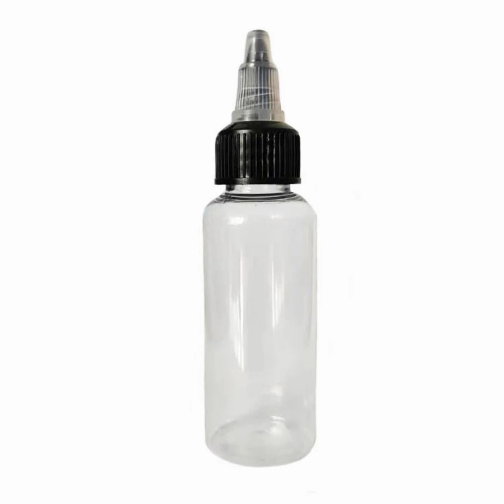 10pcs 30/60/100/120ml Recyclable Clear Tattoo Airbrush Ink Pigment Bottles Empty Bottle Container For Tattoo Ink Color Qme